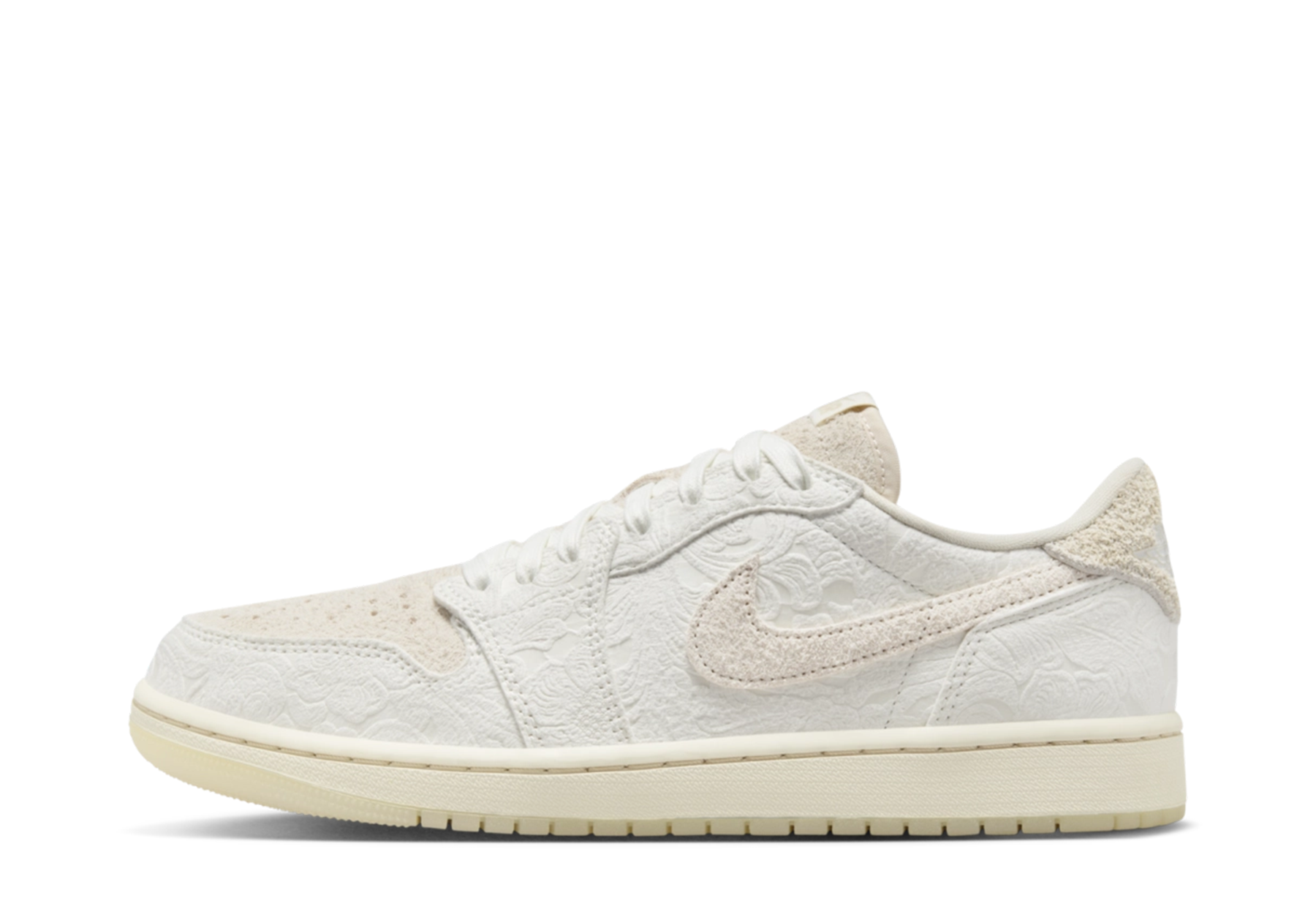 Air Jordan x Chris Paul 1 Retro Low OG 'Give Them Flowers' (2023) Light Cream/Light Cream/Sail sneaker – authenticated on KLEKT