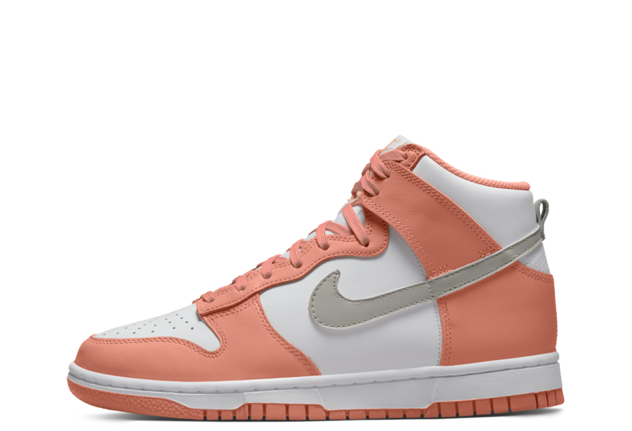 Nike Dunk High WMNS White Salmon (2022) salmon/white/grey sneaker – authenticated on KLEKT