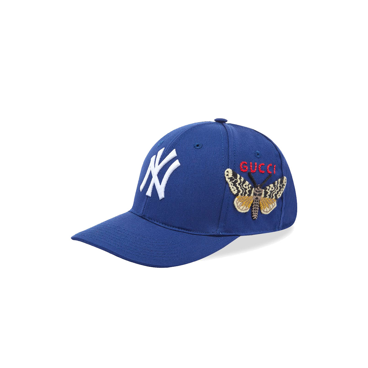 Luxury Gucci New York Yankees Butterfly Cap Blue Blue sneaker – authenticated on KLEKT
