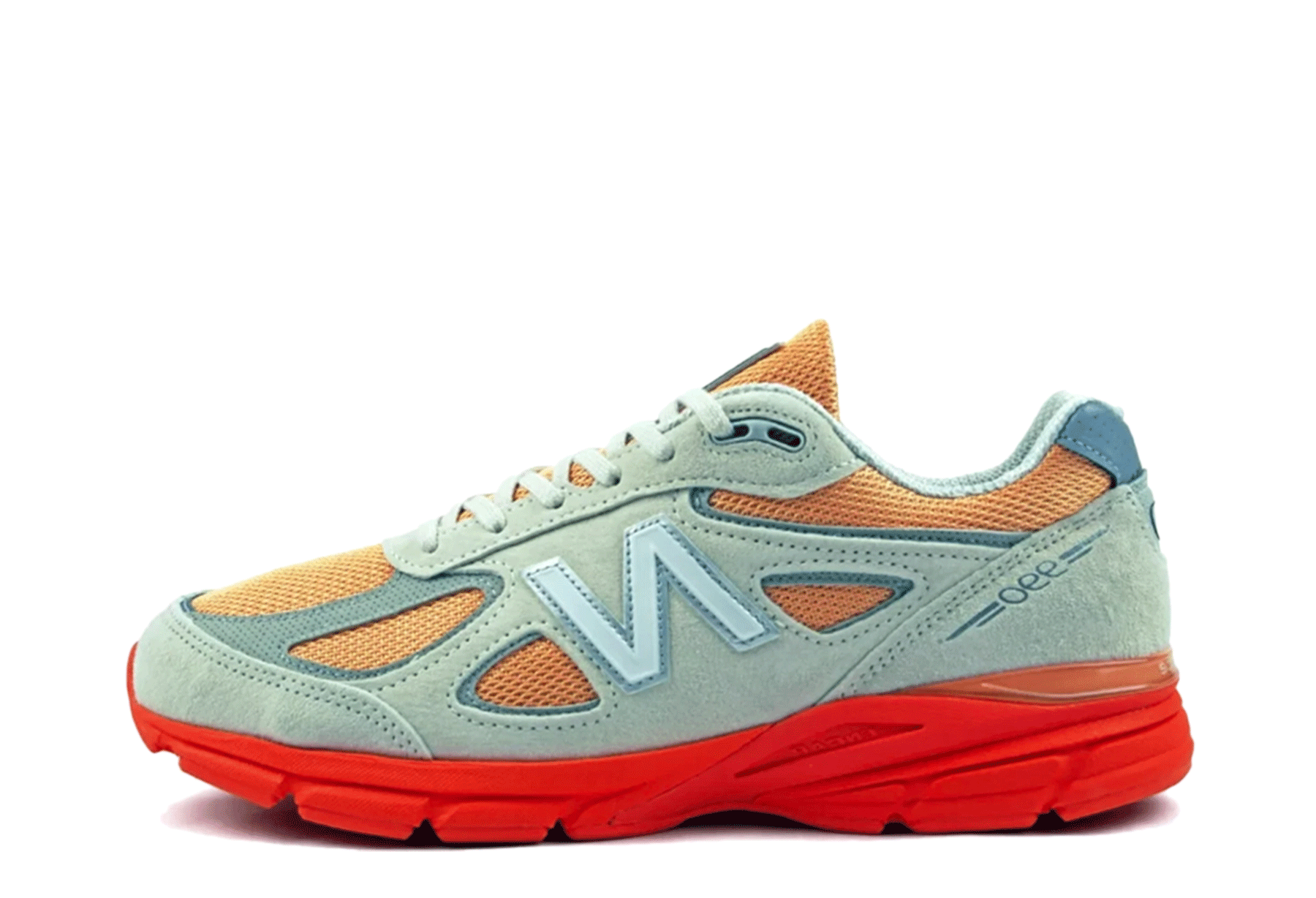 New Balance 990v4 Made in USA 'Tangerine Heat' (2026) Moonbeam/Tangerine Heat/Dried Orange sneaker – authenticated on KLEKT