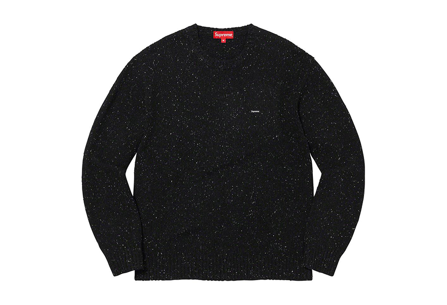 Supreme Small Box Speckle Sweater Black (FW22) BLACK sneaker – authenticated on KLEKT