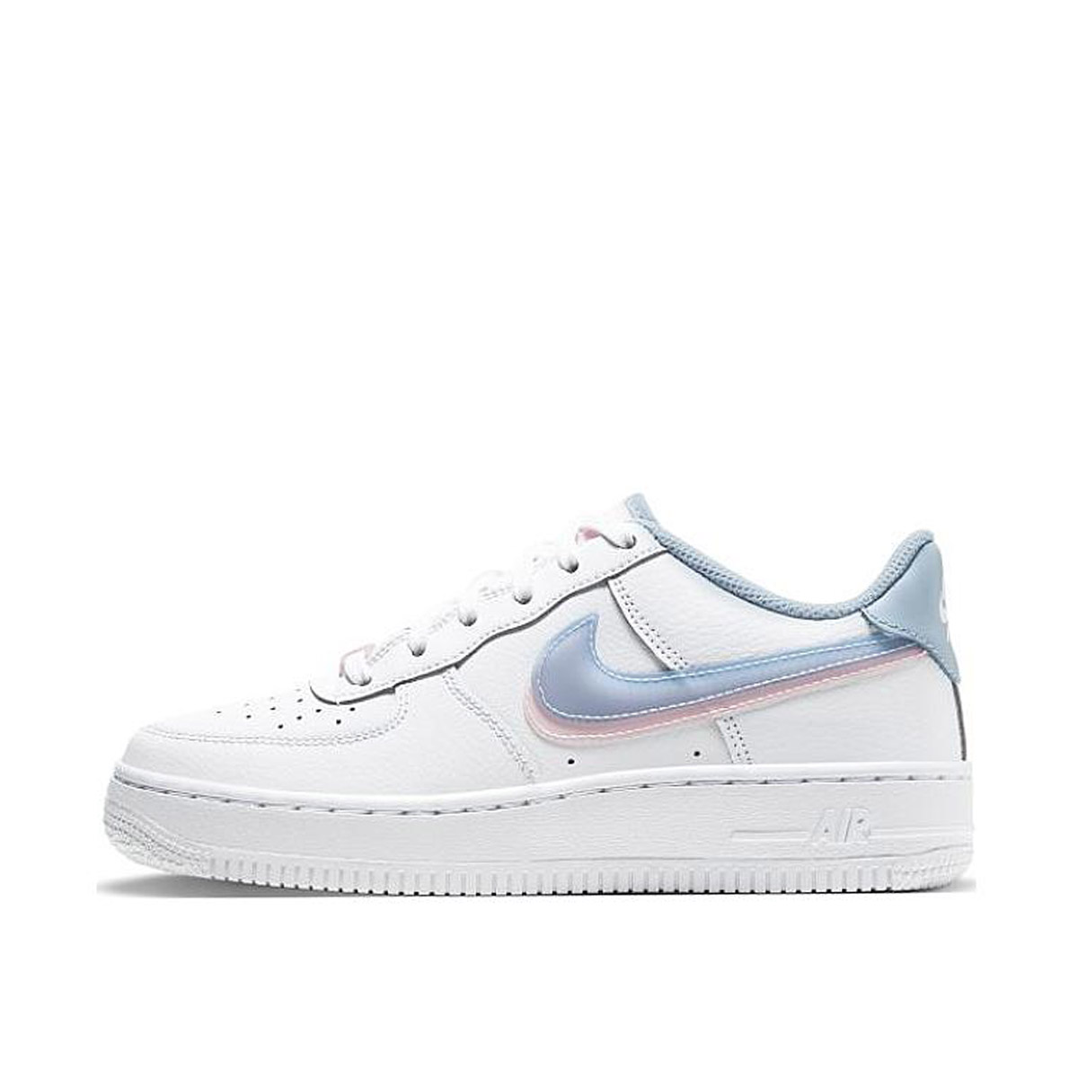 Nike Air Force 1 Low LV8 Double Swoosh Light Armory Blue (GS) (2021) WHITE/LIGHT ARMORY BLUE/ARCTIC PUNCH sneaker – authenticated on KLEKT