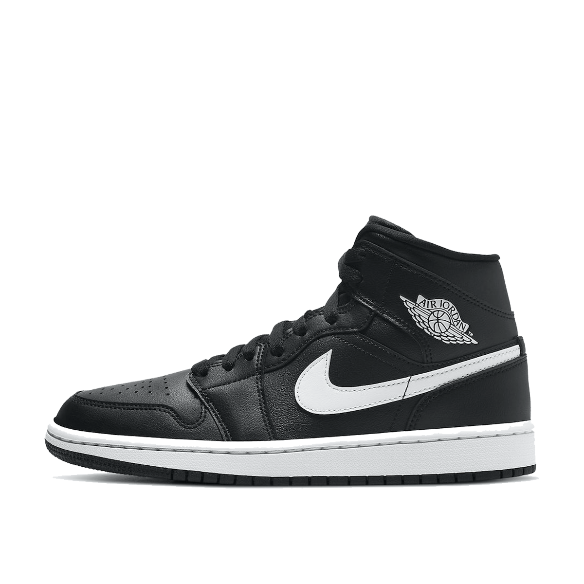 Air Jordan 1 Mid WMNS 'Black White' (2020) sneaker – authenticated on KLEKT