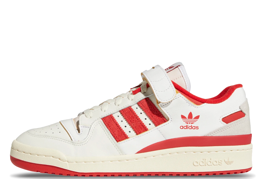 Adidas Forum 84 Low Candy Cane (2022)  Cloud White / Team Power Red / Cream White sneaker – authenticated on KLEKT