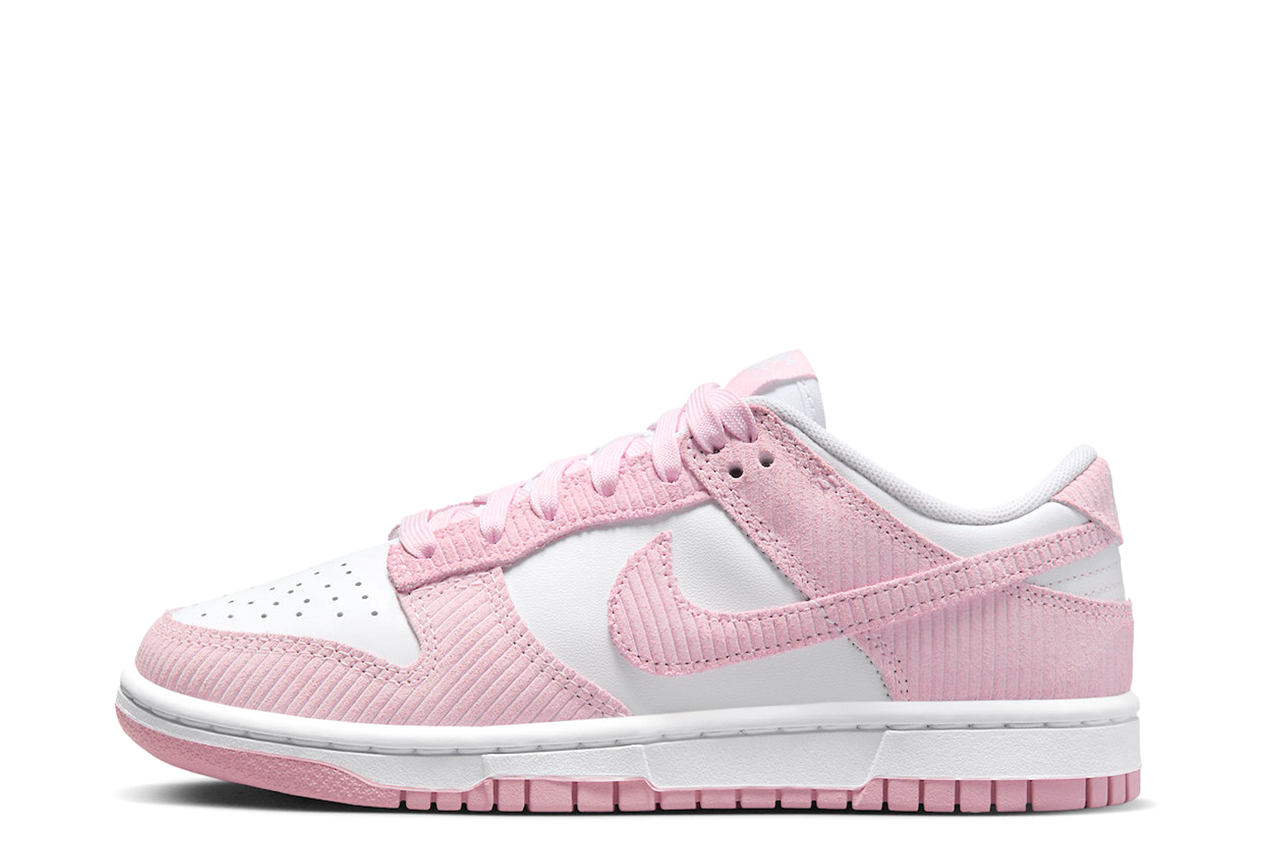 Nike Dunk Low WMNS 'Pink Corduroy' (2023) White/Pink Foam sneaker – authenticated on KLEKT