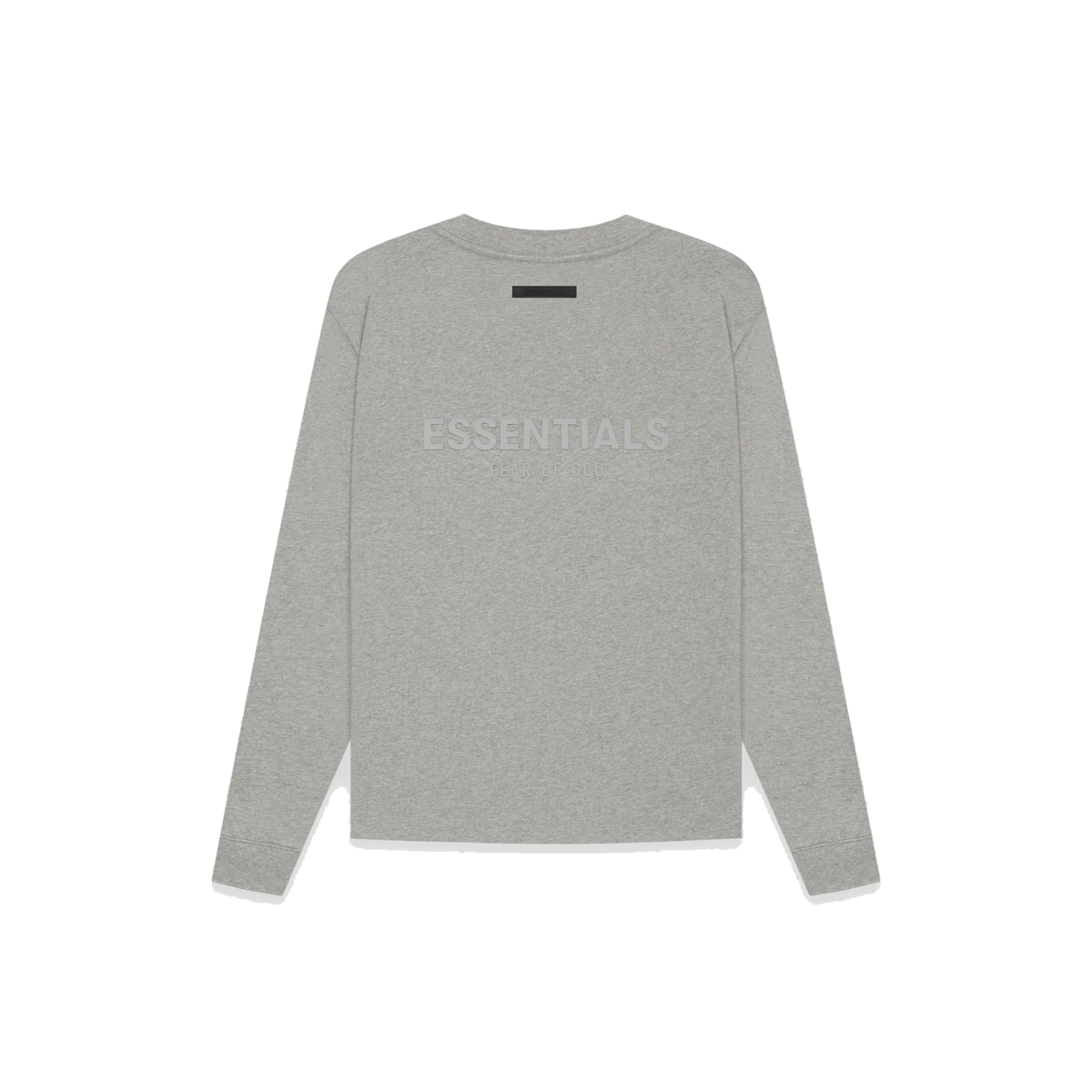 Fear Of God ESSENTIALS Long Sleeve Tee Dark Heather Oatmeal (SS21) DARK HEATHER GREY sneaker – authenticated on KLEKT