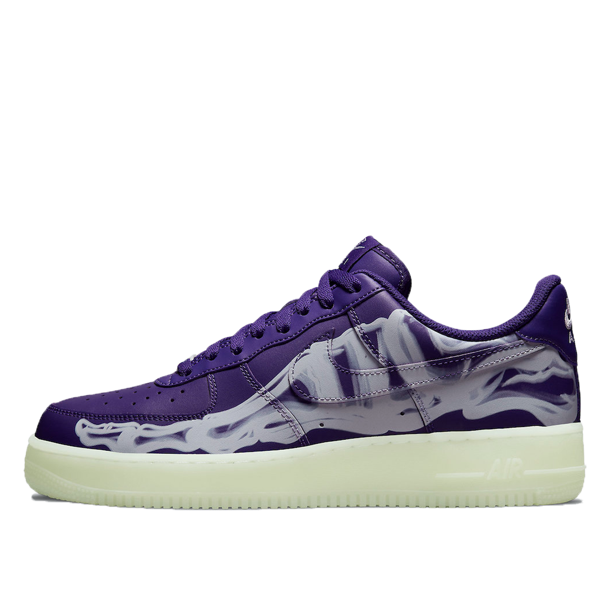 Nike Air Force 1 'Purple Skeleton' (2021) COURT PURPLE/COURT PURPLE-WHITE sneaker – authenticated on KLEKT