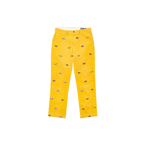 Palace x Polo Ralph Lauren Embroidered Cord GTI Chino Pant Palazzo Yellow (FW18)