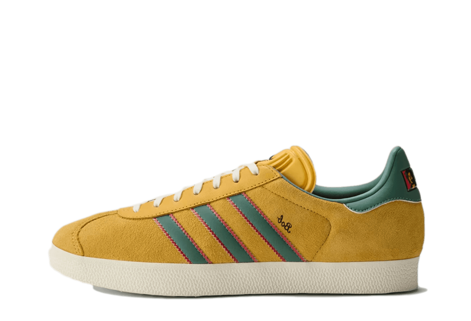 Adidas x Bob Marley Gazelle 'Bold Gold' (2026) Bold Gold/Pure Ruby sneaker – authenticated on KLEKT