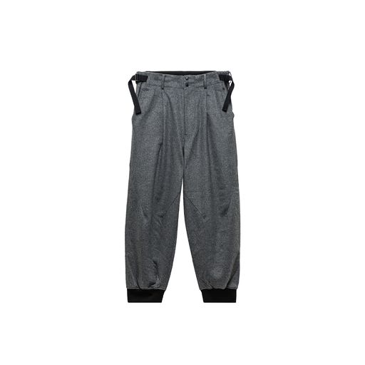 Adidas Y-3 Classic Wool Flannel Cuff Pants Medium Grey Heather