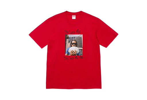 Supreme Max B Tee 'Red' (SS25) – authenticated on KLEKT