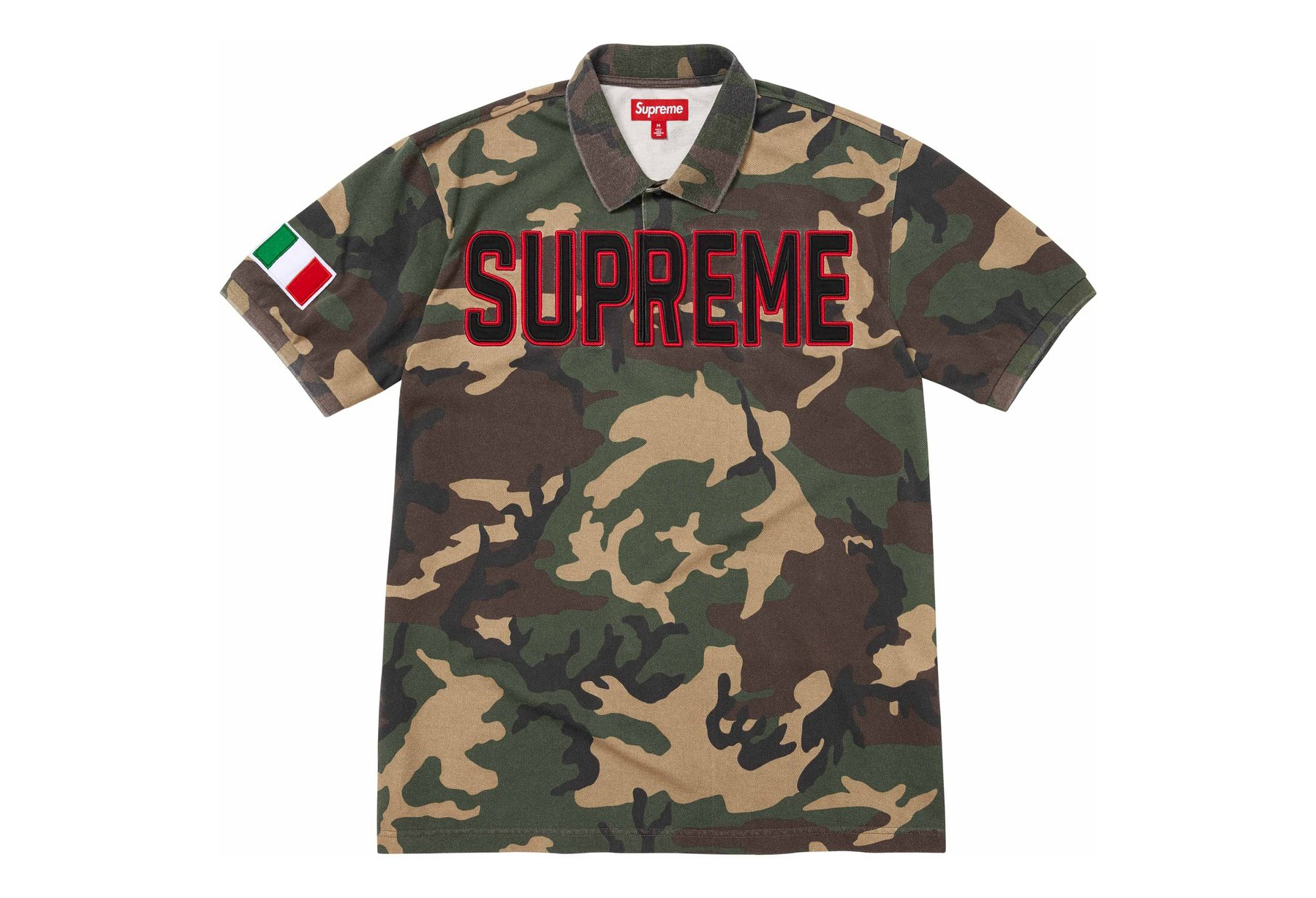 Supreme Twill Appliqué Polo 'Woodland Camo' (FW25) WOODLAND CAMO sneaker – authenticated on KLEKT