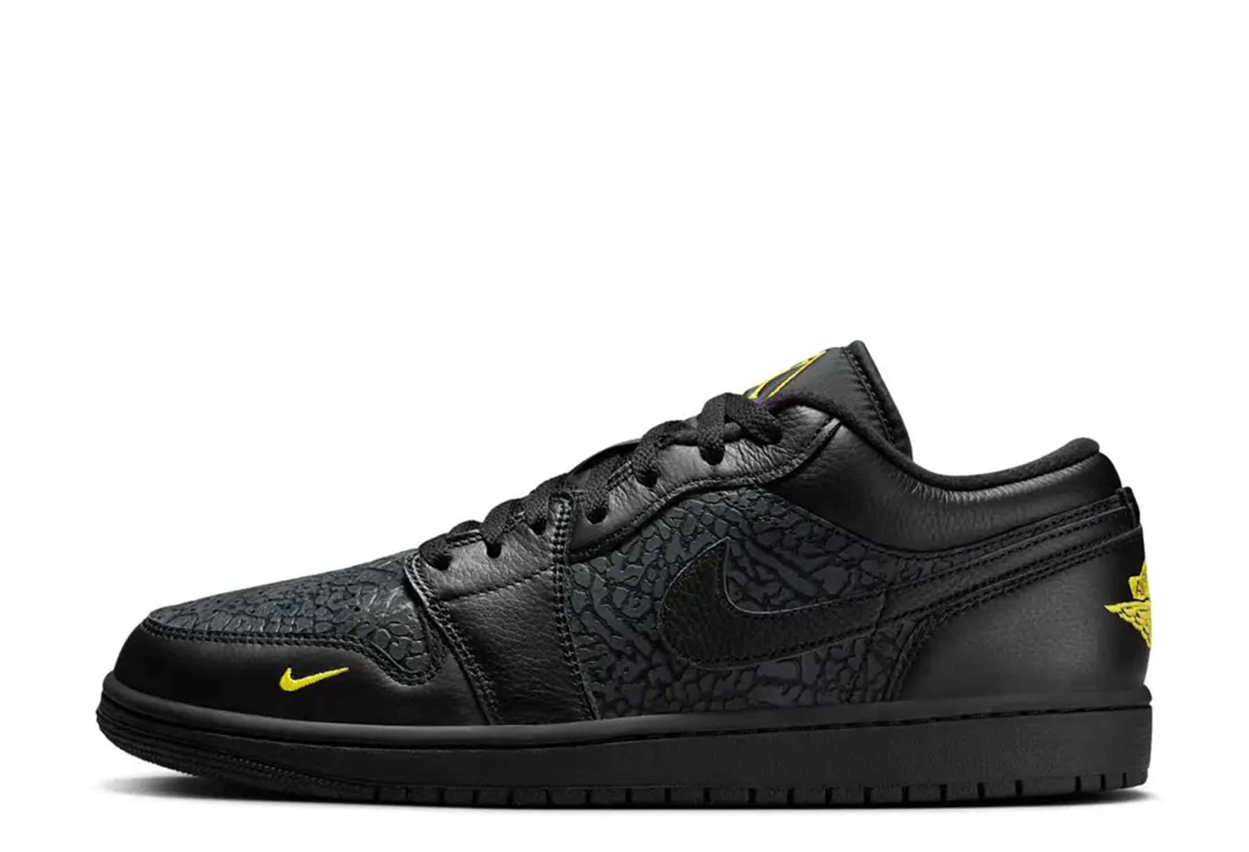 Air Jordan 1 Low SE 'Black Elephant Print '(2025) BLACK sneaker – authenticated on KLEKT