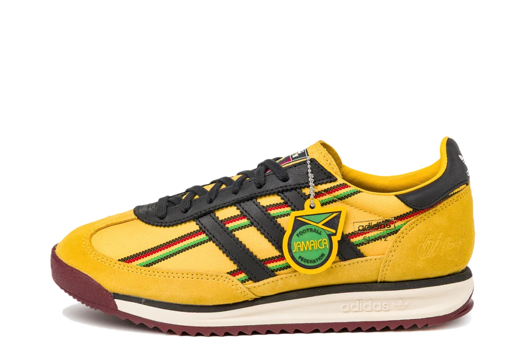 Adidas x Bob Marley x Jamaica Football Federation SL72 RS 'Away' (2026) Yellow/Black/White sneaker – authenticated on KLEKT