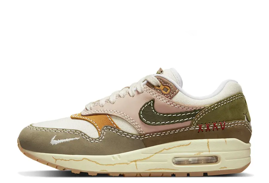 Nike Air Max 1 PRM WMNS Wabi-Sabi (2022) TAN/OLIVE/SAIL/BROWN sneaker – authenticated on KLEKT