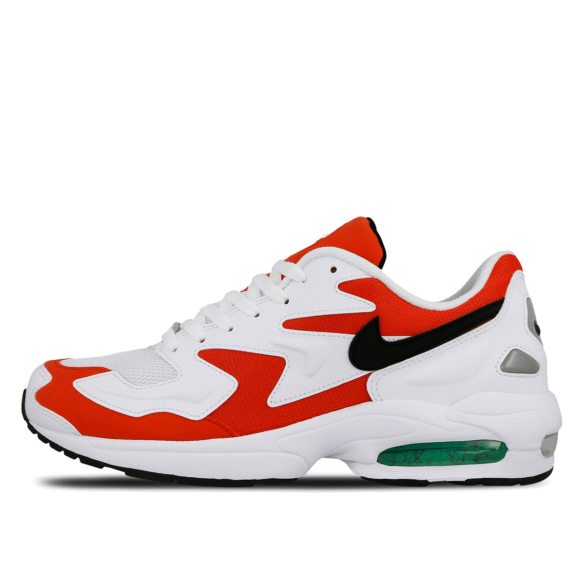Nike Air Max2 Light Habanero Red WHITE/BLACK-HABANERO RED-COOL GREY-ELECTRO GREEN-HYPER JADE sneaker – authenticated on KLEKT