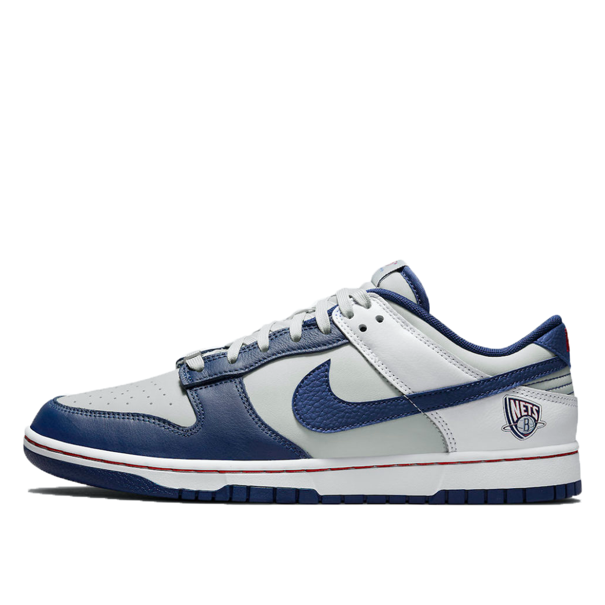 Nike x NBA Dunk Low EMB 'Brooklyn Nets' (2021) WHITE/COLLEGE NAVY/COOL GREY sneaker – authenticated on KLEKT