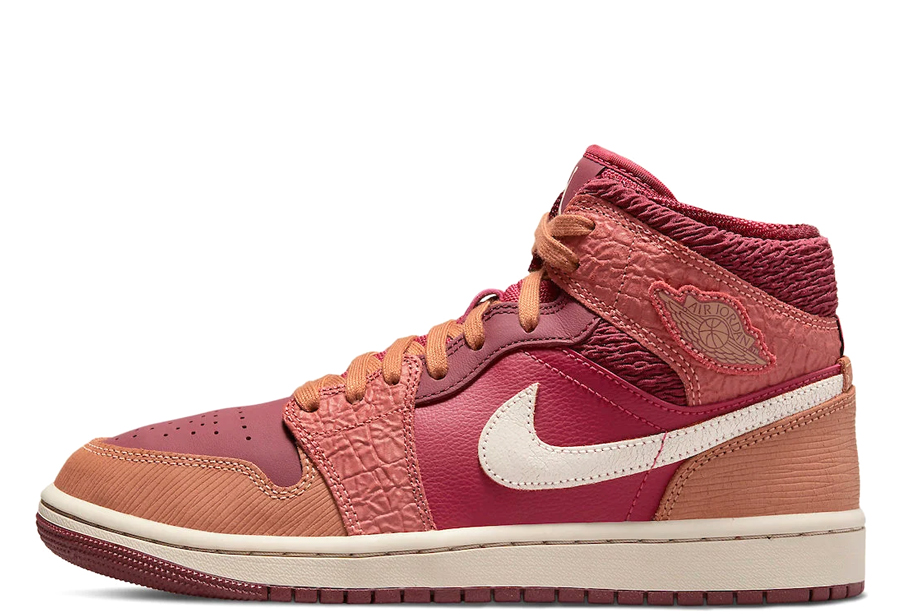 Air Jordan WMNS 1 Mid Africa (2022) Red/Pink/Beige/Off-White sneaker – authenticated on KLEKT