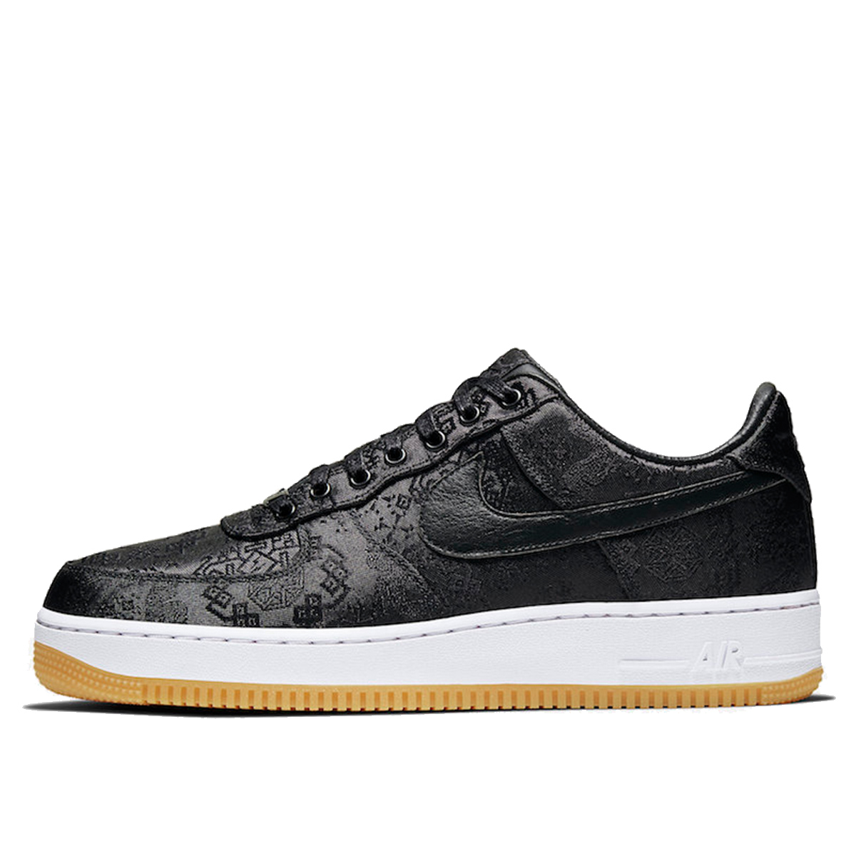 Nike x CLOT x Fragment Air Force AF 1 Black Silk (2019) sneaker – authenticated on KLEKT