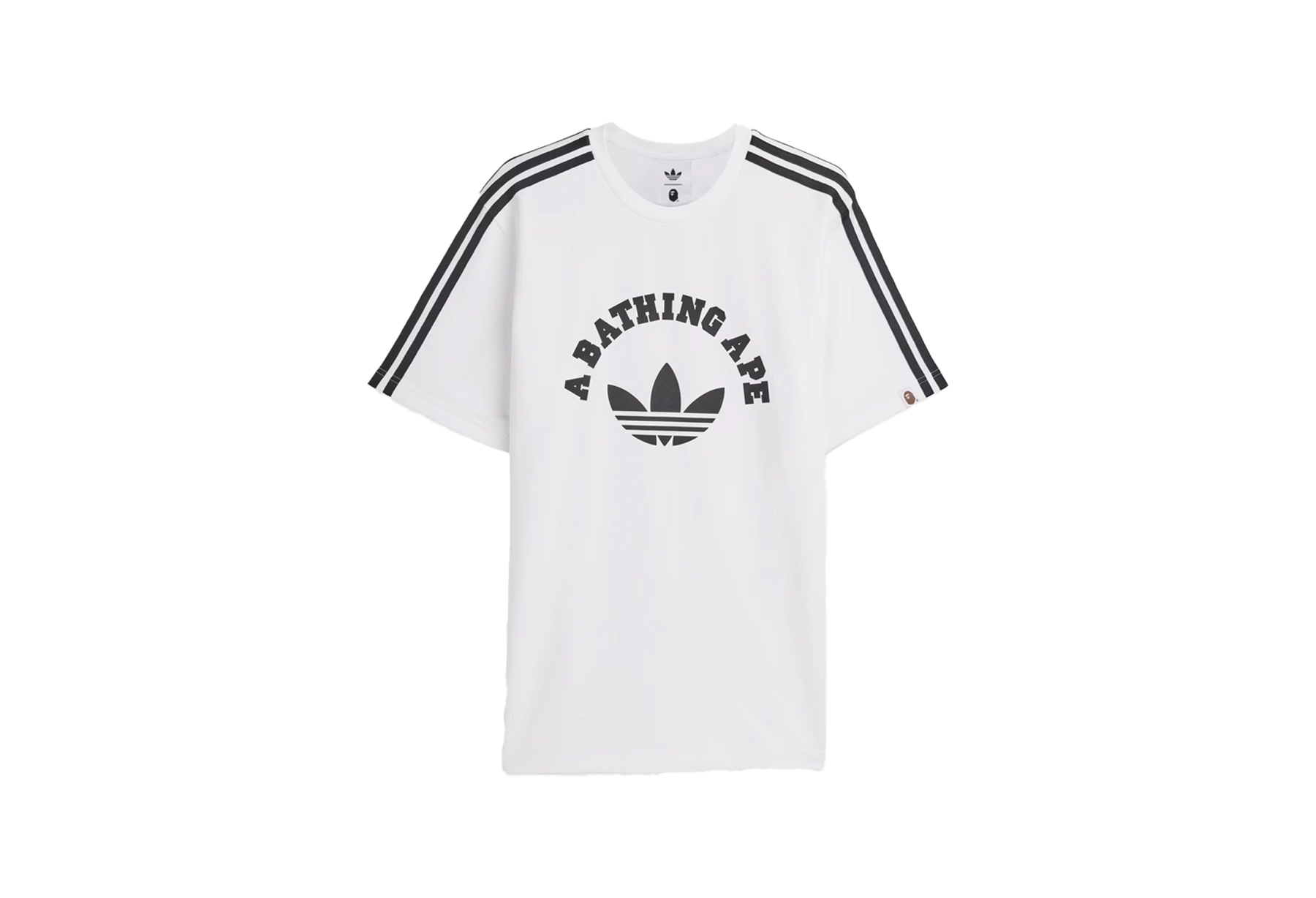Adidas x BAPE T-Shirt 'White' (2025) WHITE/BLACK sneaker – authenticated on KLEKT