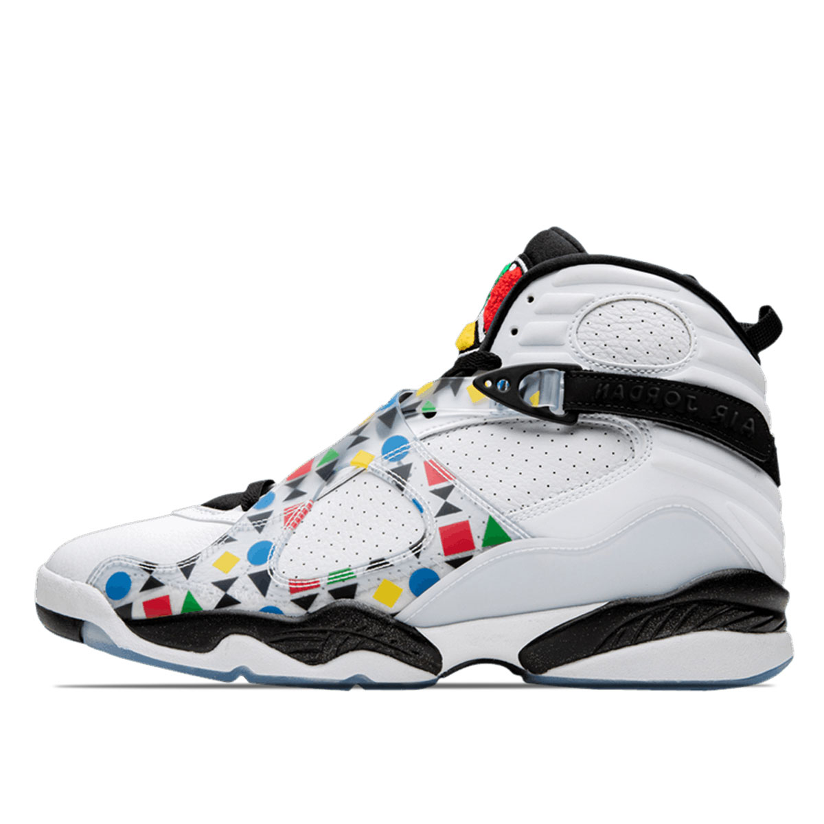 Air Jordan 8 Retro 'Quai 54 Friends & Family' (2019) WHITE/BLACK-MULTI-COLOR sneaker – authenticated on KLEKT