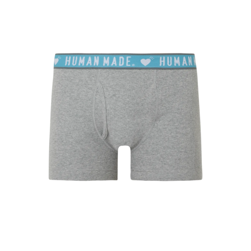Human Made Ribbed Mélange Cotton Boxer Briefs Gray (SS21)