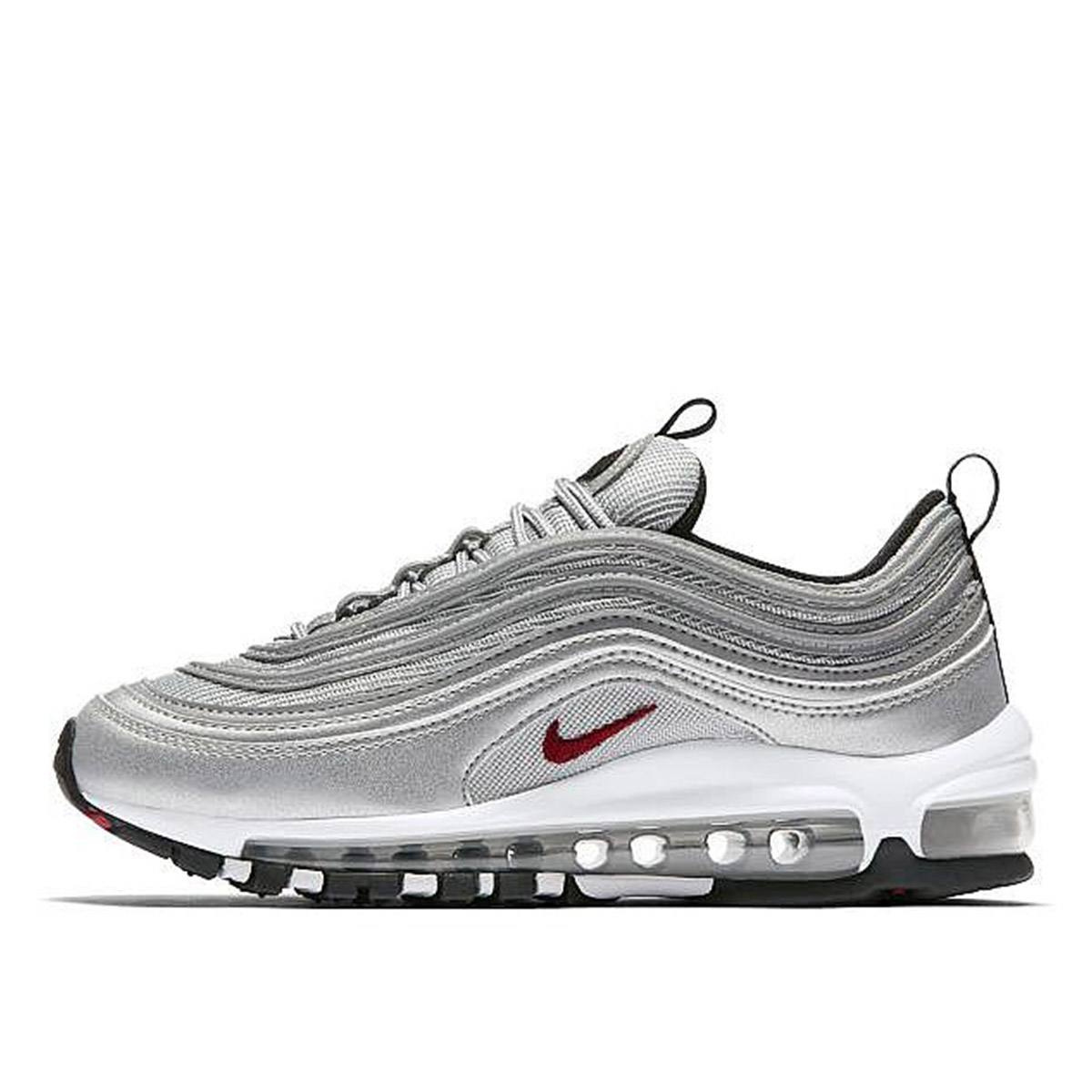 Nike Air Max 97 Silver Bullet (GS) (2017) Metallic Silver/Varsity Red/White/Black sneaker – authenticated on KLEKT