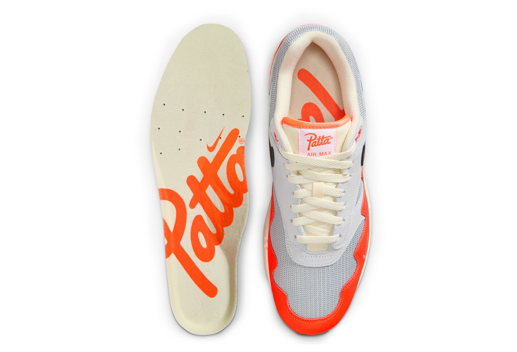 Nike x Patta Air Max 1 ’87 'Hyper Crimson' (2026) Hyper Crimson/BlackPure Platinum sneaker – authenticated on KLEKT
