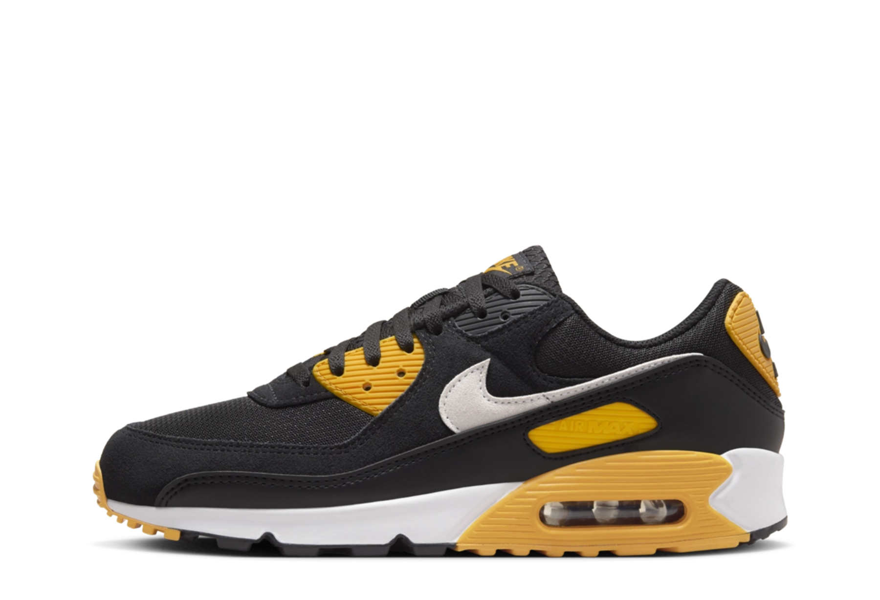 Nike Air Max 90 'Black & University Gold' (2024) Black/University Gold/White sneaker – authenticated on KLEKT