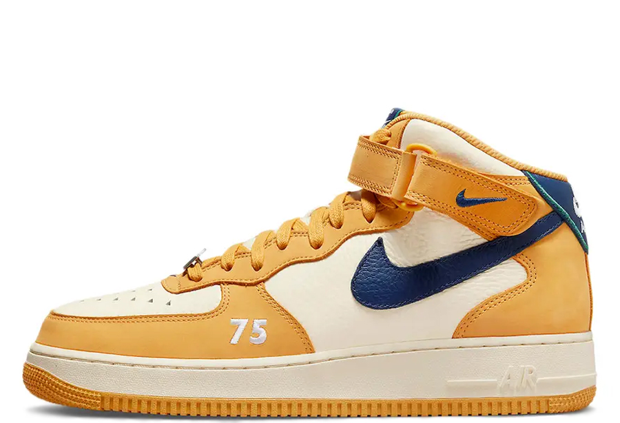 Nike Air Force 1 Mid Paris (2022) pollen/sail/navy sneaker – authenticated on KLEKT