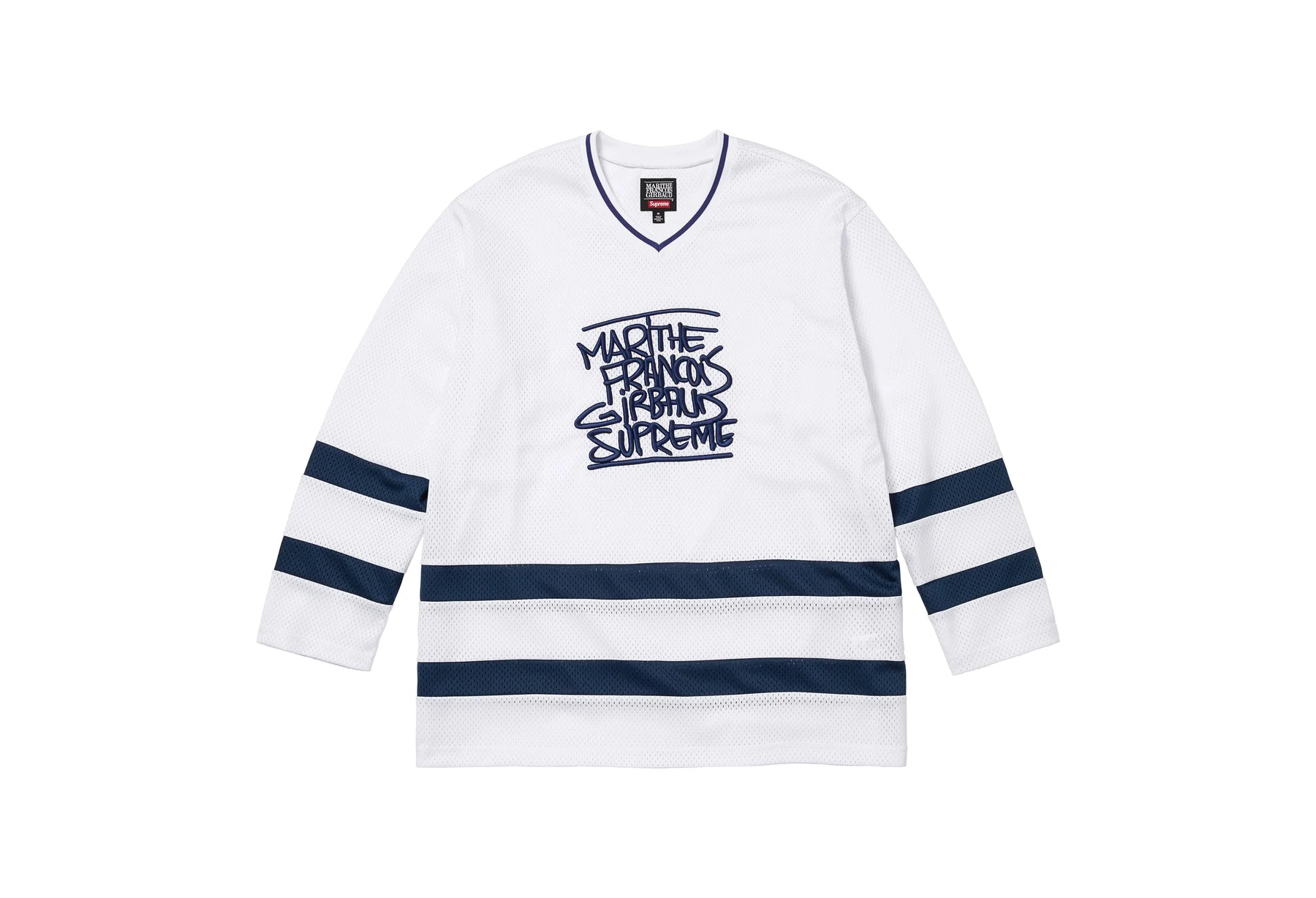 Supreme x Marithé + François Girbaud Hockey Jersey 'White' (SS25) WHITE sneaker – authenticated on KLEKT