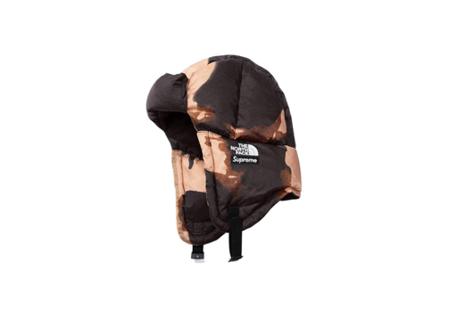 Supreme x The North Face® Bleached Denim Print Nuptse Trooper Black (FW21)