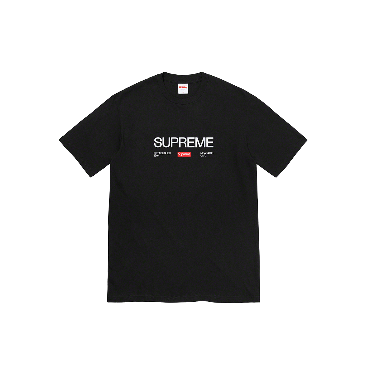 Supreme Est. 1994 Tee Black (FW21) BLACK sneaker – authenticated on KLEKT