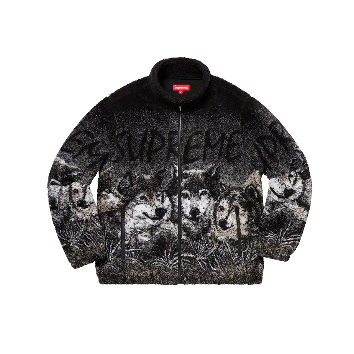 Supreme Wolf Fleece Jacket Black (SS19) Black sneaker – authenticated on KLEKT