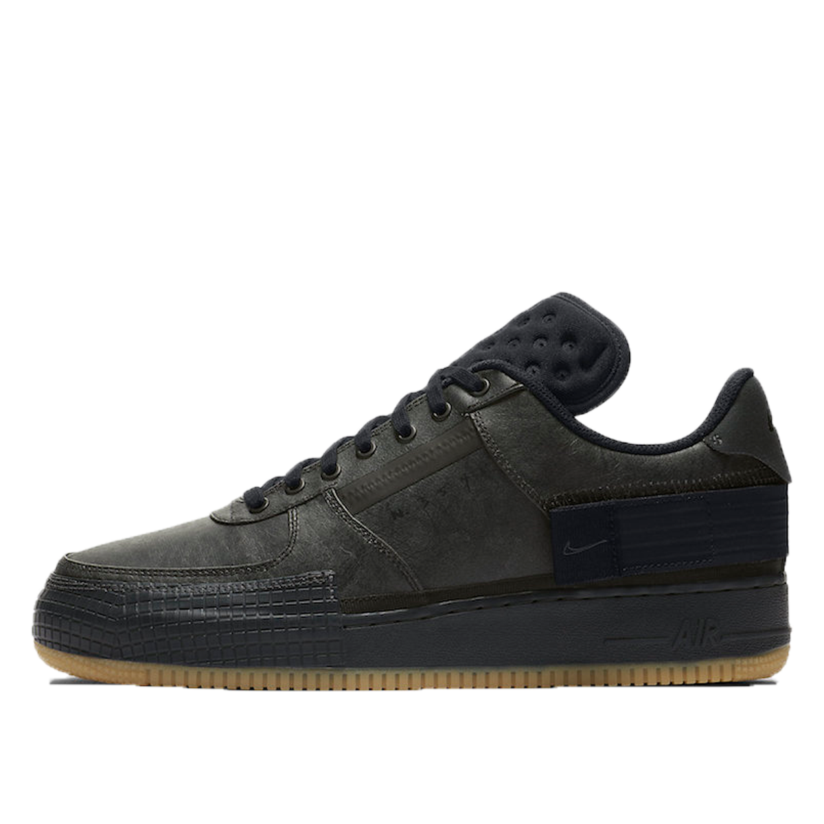 Nike Air Force 1 Type Black Gum sneaker – authenticated on KLEKT
