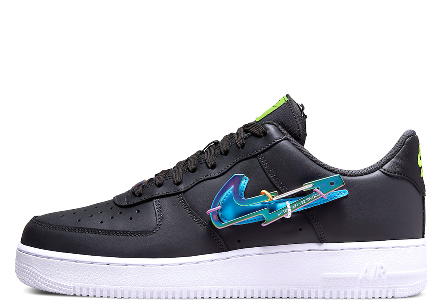Nike Air Force 1 Carabiner Black White (2022) black/white/Iridescent Blue sneaker – authenticated on KLEKT