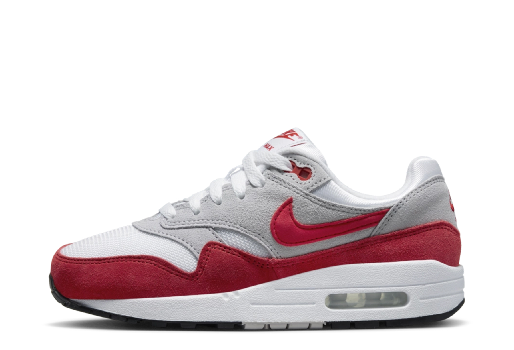 Nike Air Max 1 GS 'University Red' (2023) White/University Red/Neutral Grey sneaker – authenticated on KLEKT