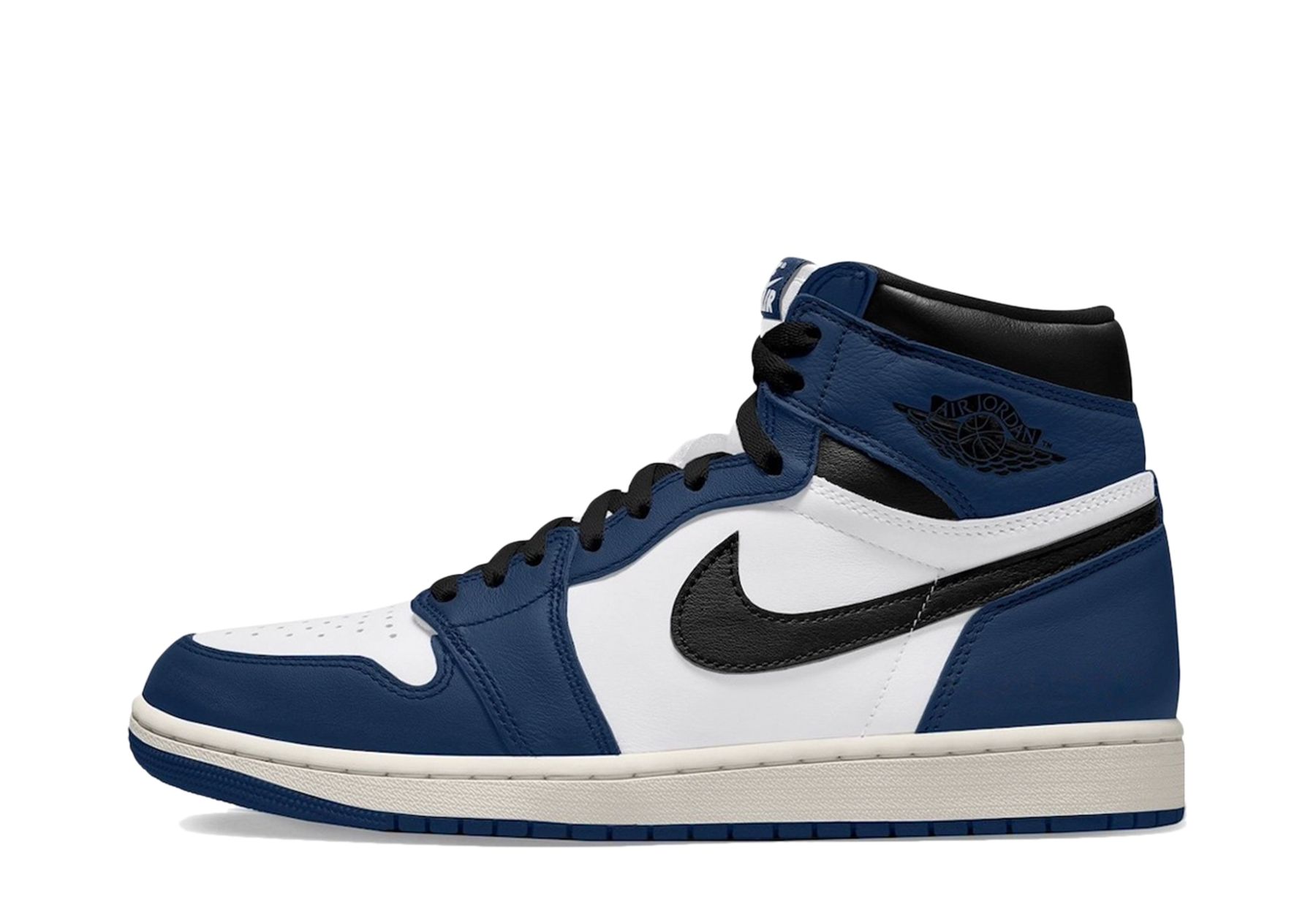 Air Jordan 1 High OG 'Midnight Navy' (2024) White/Black/Midnight Navy sneaker – authenticated on KLEKT