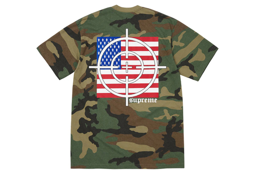 Supreme Target Tee 'Woodland Camo' (FW25) – authenticated on KLEKT