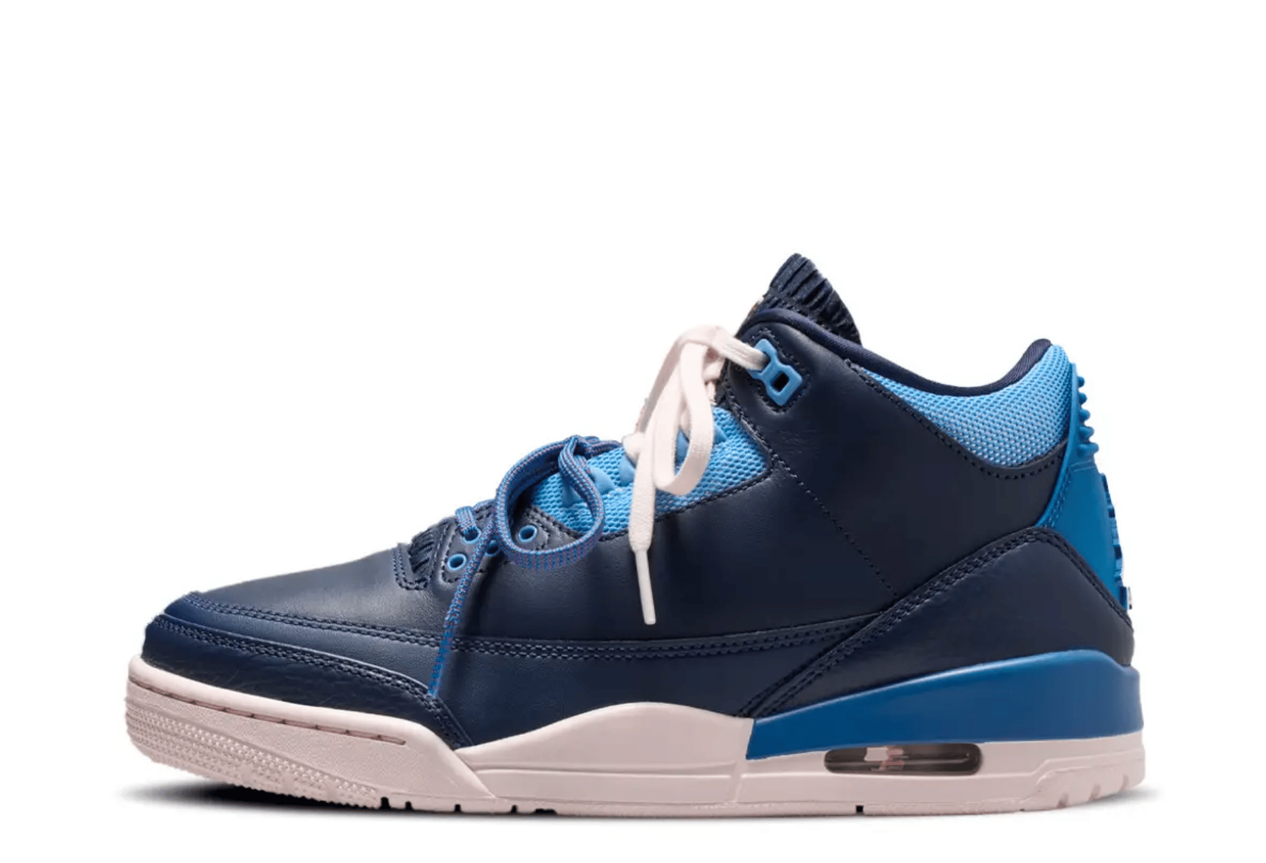 Air Jordan 3 WMNS 'Sports Renaissance' (2026) OBSIDIAN/TRACK RED-BLUE BEYOND-CHALK sneaker – authenticated on KLEKT