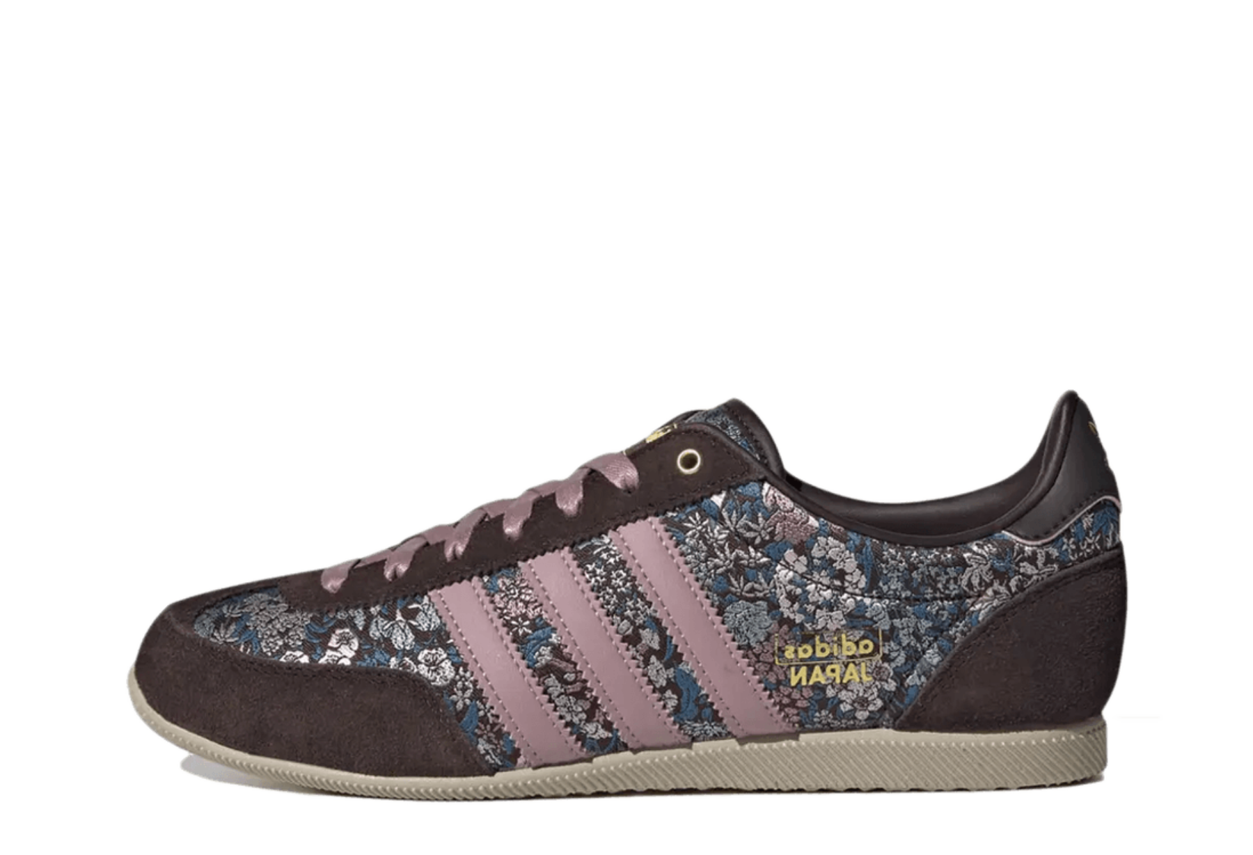 Adidas x Liberty London Japan (2026) Aurora Coffee / Magic Mauve / Khaki Three sneaker – authenticated on KLEKT