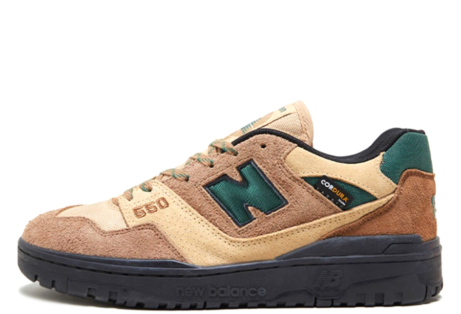 New Balance x Size? 550 Cordura Pack Brown (2022) Beige/Brown/Forest Green sneaker – authenticated on KLEKT