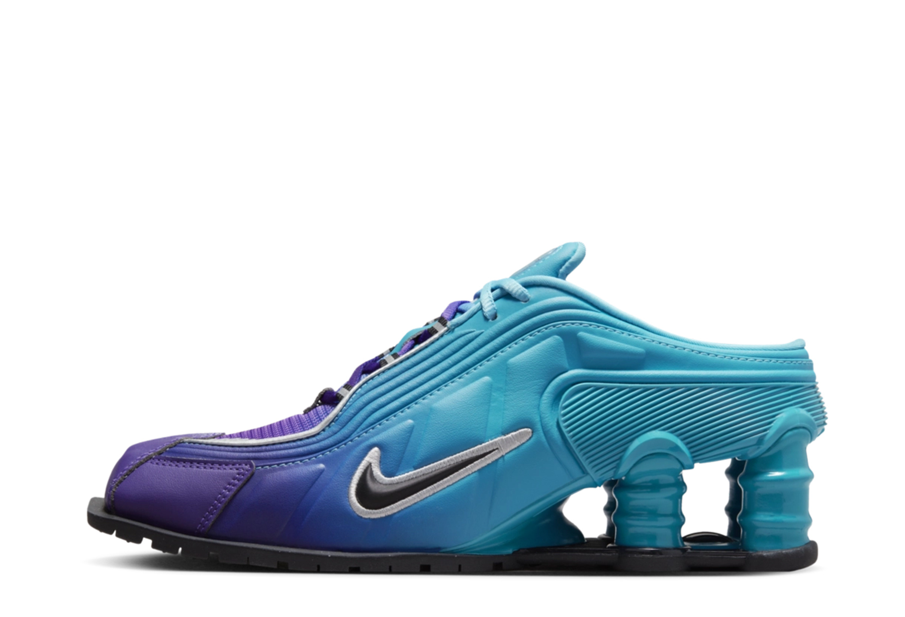 Nike x Martine Rose Shox MR4 WMNS 'Scuba Blue' (2023) Scuba Blue/Purple/Black sneaker – authenticated on KLEKT