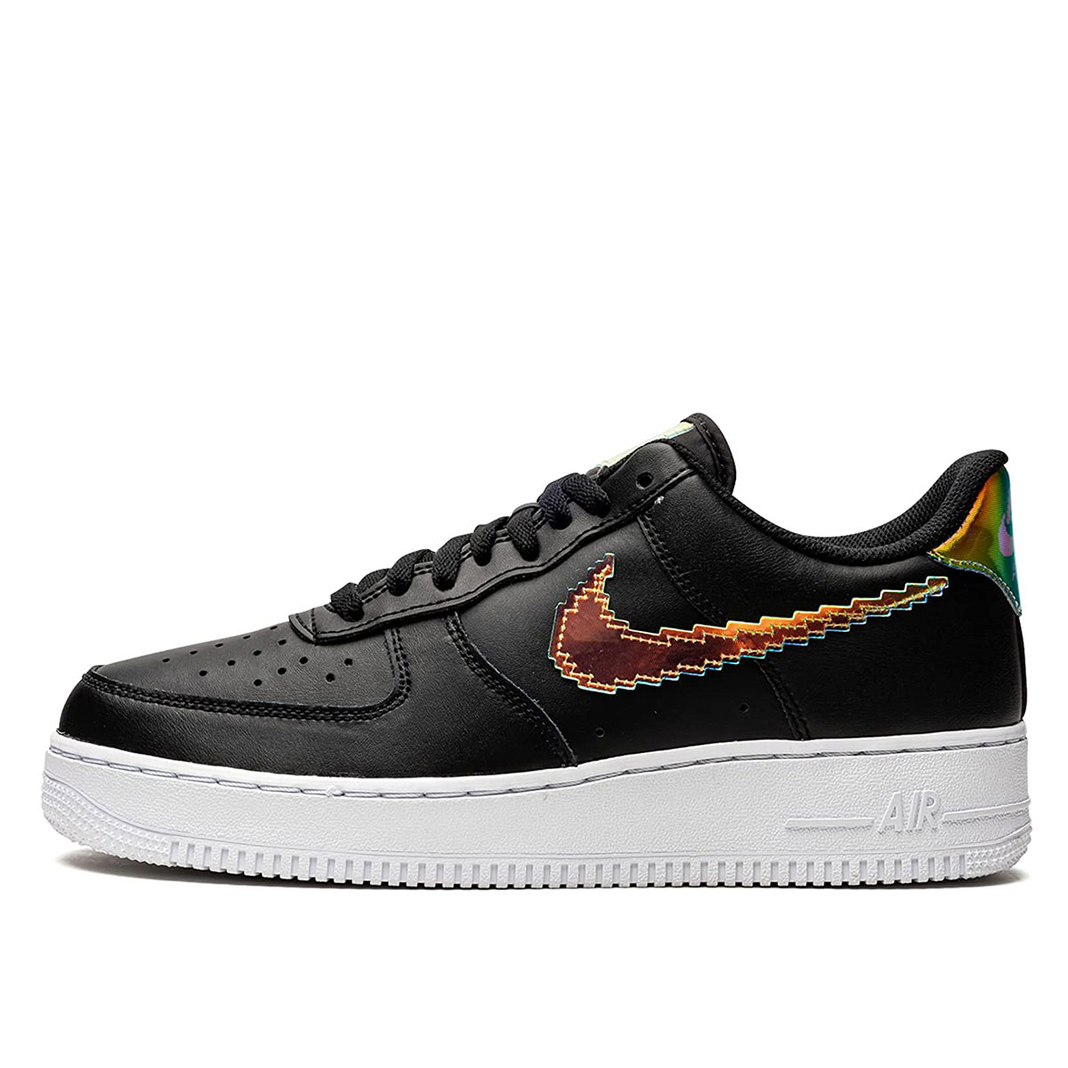 Nike Air Force 1 Low '07 LV8 Iridescent Pixel Swoosh Black (2021) BLACK/MULTI-COLOR/WHITE sneaker – authenticated on KLEKT