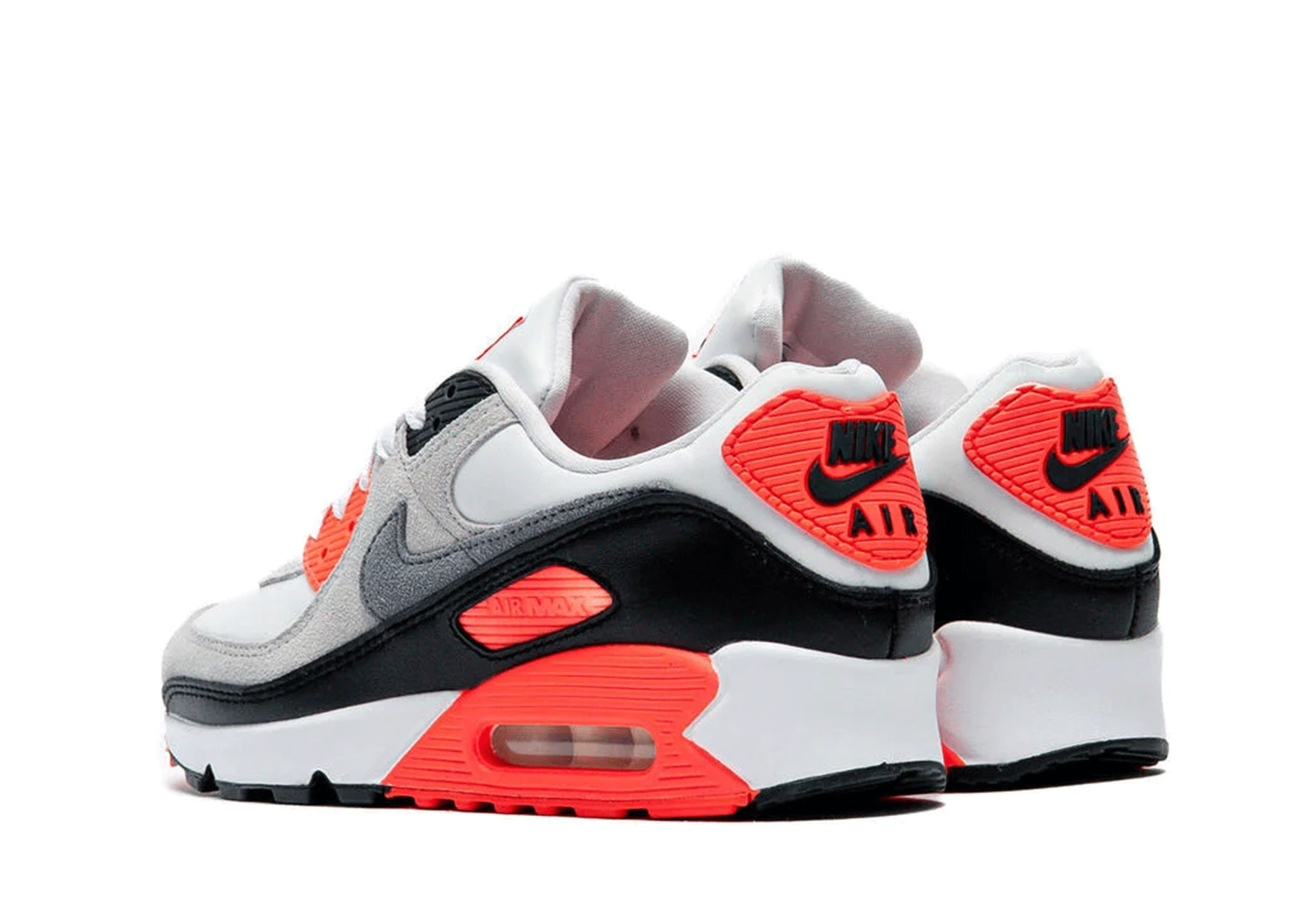 Nike Air Max 90 'Infrared 3M' (2026) White/Particle Grey/Light Smoke Grey/Black/Infrared 23 sneaker – authenticated on KLEKT