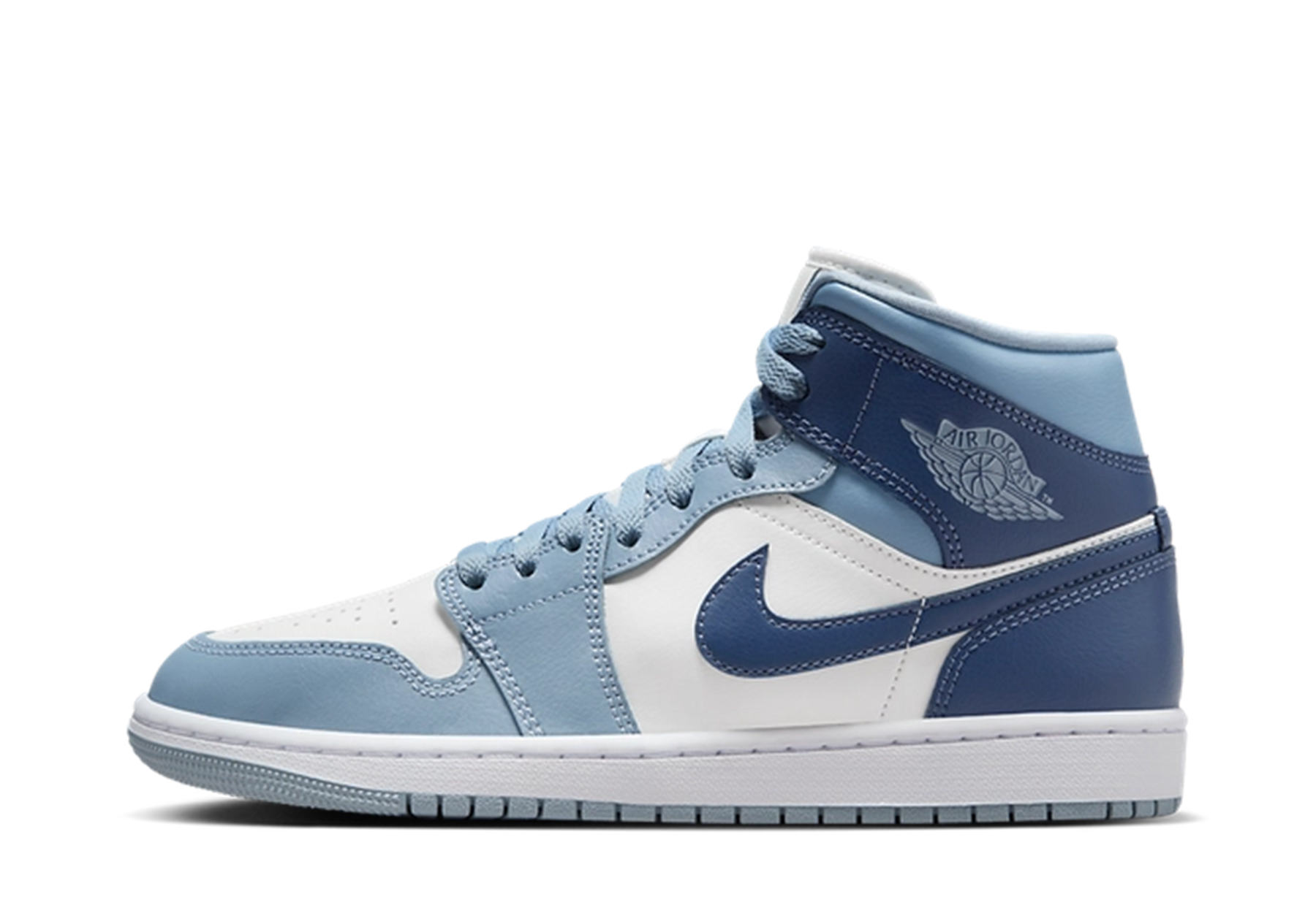 Air Jordan 1 Mid WMNS 'Diffused Blue' (2024) Sail/Diffused Blue/Blue Grey sneaker – authenticated on KLEKT