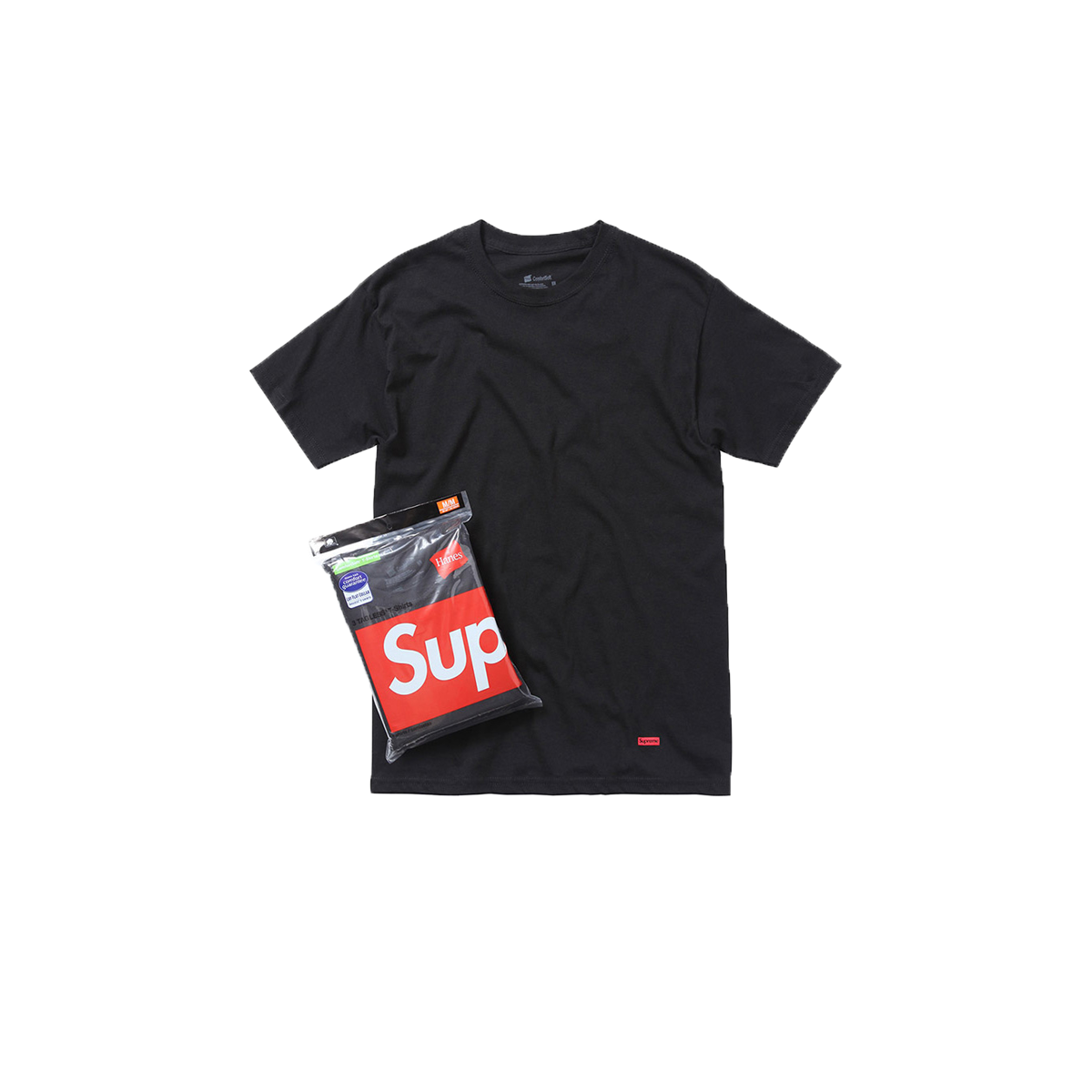 Supreme Hanes Tagless Tees (3 Pack) Black (FW20) BLACK sneaker – authenticated on KLEKT