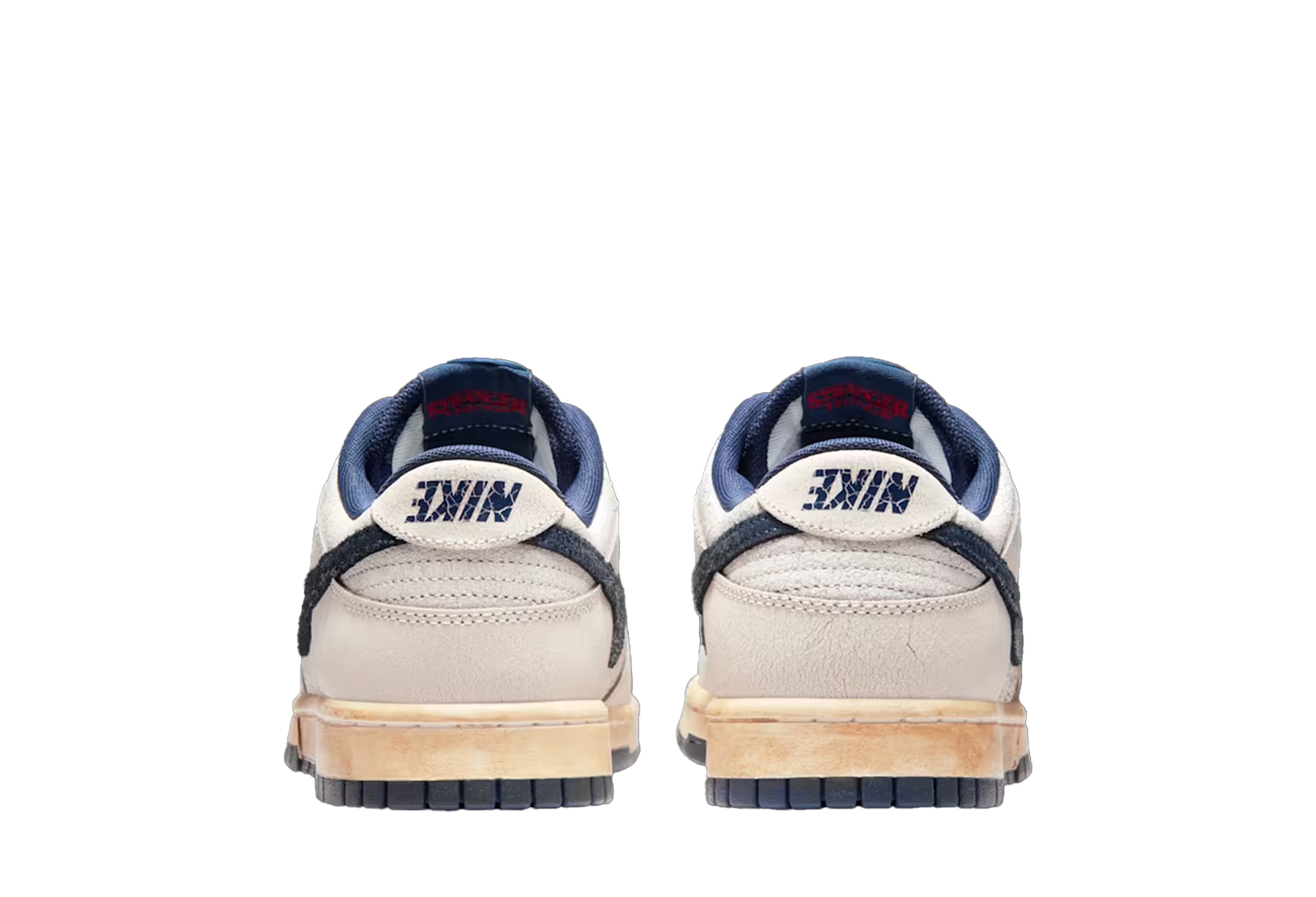 Nike x Stranger Things Dunk Low 'Phantom & Midnight Navy' (2025) BEIGE/BLUE sneaker – authenticated on KLEKT