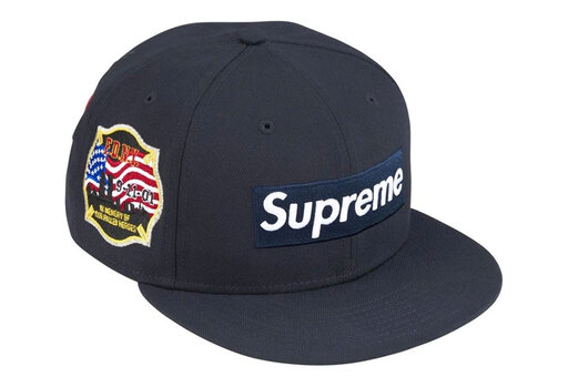 Supreme x FDNY Box Logo New Era® 'Navy' (FW26) – authenticated on KLEKT