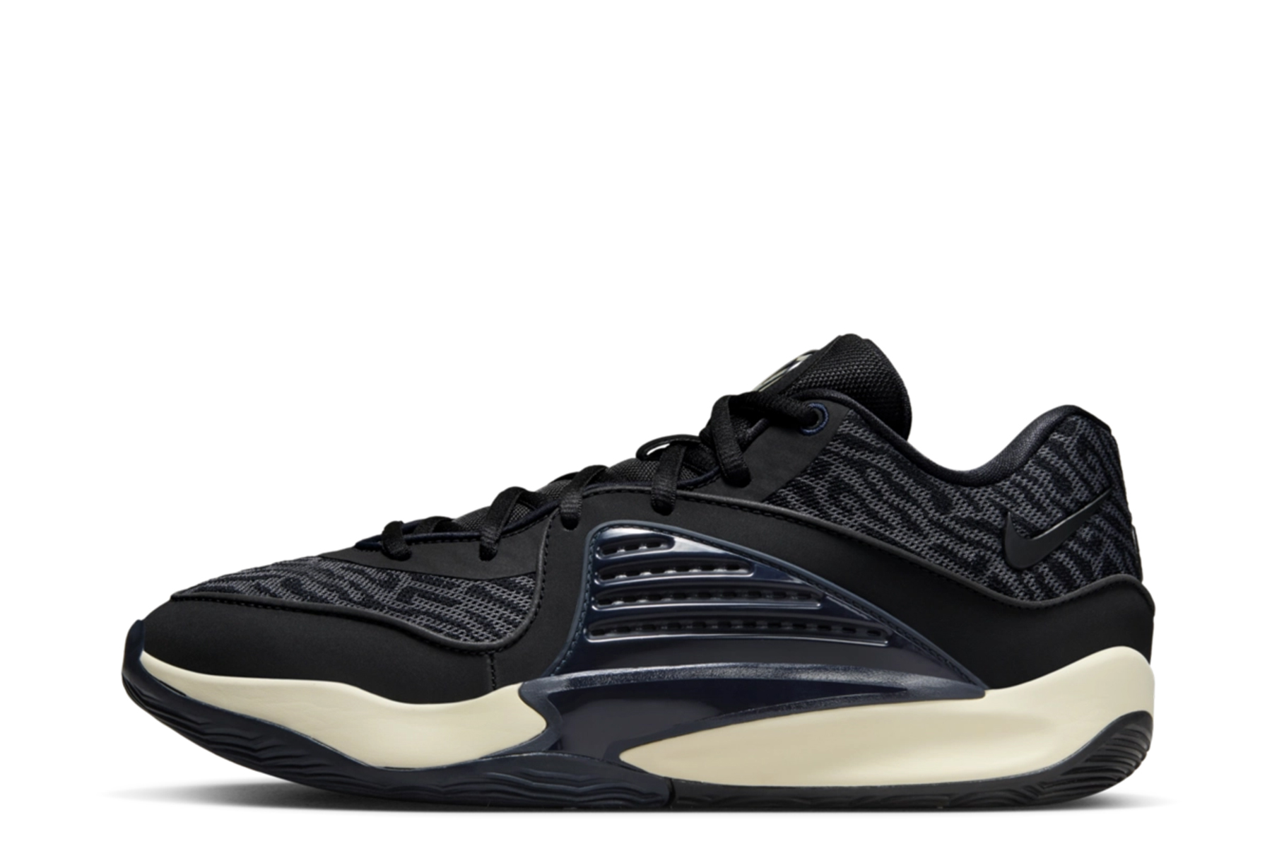 Nike KD16 'Black' (2023) Black/Dark Smoke Grey/Coconut Milk/Black sneaker – authenticated on KLEKT